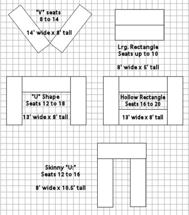  Room  Layout  Suggestions with Rectangle  or Mixe 