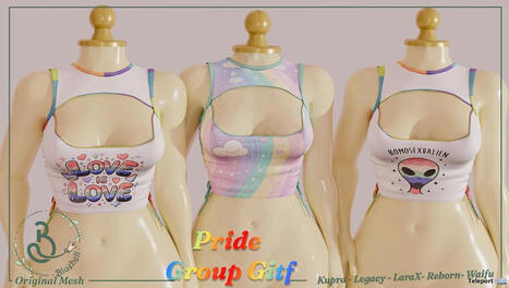 Pride Top June 2026 Group Gift by BLUEBELL | Teleport Hub - Second Life Freebies | Second Life Freebies | Scoop.it