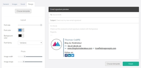 Un outil gratuit pour créer une signature mail facilement : MySignature | Mes ressources personnelles | Scoop.it