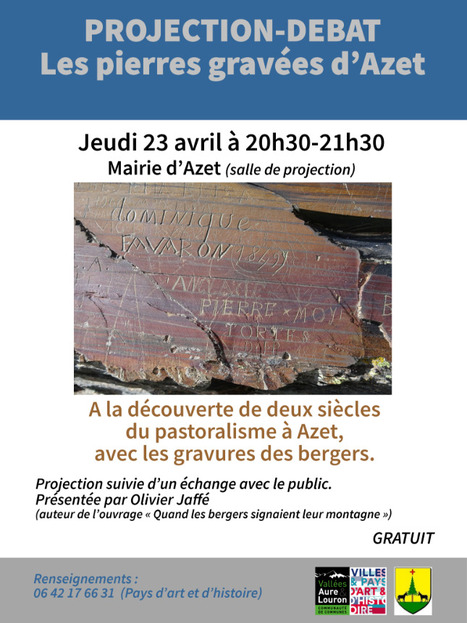 Projection-d&eacute;bat sur les pierres grav&eacute;es d'Azet le 23 avril | Vall&eacute;es d'Aure & Louron - Pyr&eacute;n&eacute;es | Scoop.it