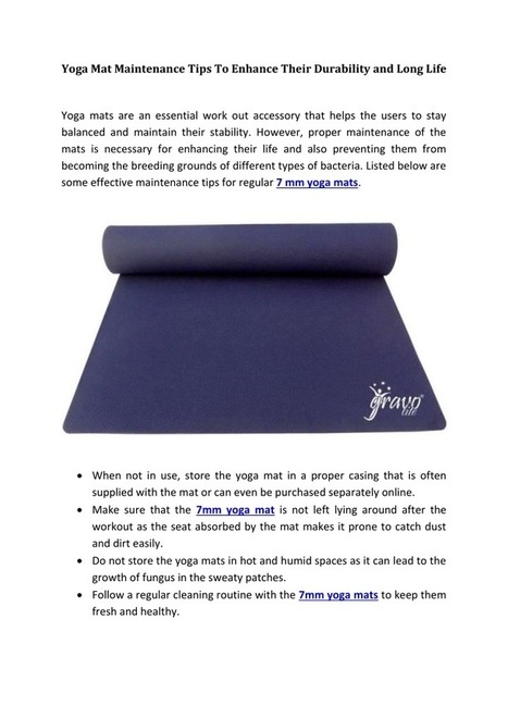 7 Mm Yoga Mat In Yoga Mats Manufacturer Scoop It