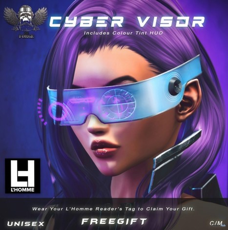 Cyber Visor L'HOMME Magazine August 2019 Group Gift by The Forge | Teleport Hub - Second Life Freebies | Second Life Freebies | Scoop.it