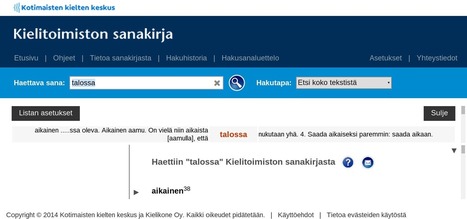 Kielitoimiston sanakirja on myös valtava korpus | 1Uutiset - Lukemisen tähden | Scoop.it