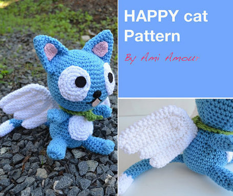 Happy The Cat From Fairy Tail Mask Bead Pattern | Peyote Bead