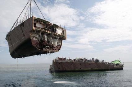 Le découpage de l’USS Guardian bientôt achevé | Mer et Marine | Pollution accidentelle des eaux (+ déchets plastiques) | Scoop.it