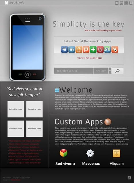 Appswizards &ndash; Free PSD Website Template &raquo; FreebiesPress | photoshop ressources | Scoop.it