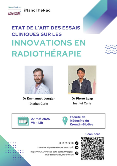 RAPPEL ! Etat de l'art des essais cliniques sur les innovations en radiothérapie - Mardi  27 mai 2025 à 09:00 | Life Sciences Université Paris-Saclay | Scoop.it