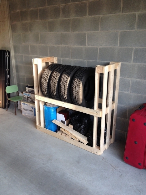 Tyres rack from pallets | 1001 Pallets ideas ! | Scoop.it