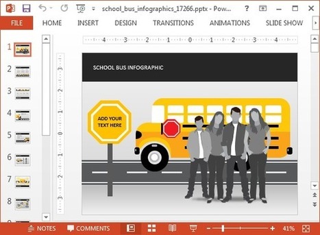 School Bus Animated PowerPoint Template | PowerPoint presentations and PPT templates | Scoop.it