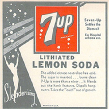 Did you know…? 7-Up once contained Lithium. | Kitsch | Scoop.it