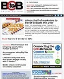 BtoB's Outlook 2013: Marketers show robust optimism - BtoB Magazine | The MarTech Digest | Scoop.it