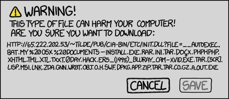xkcd: The Mother of All Suspicious Files | fun for geeks | Scoop.it
