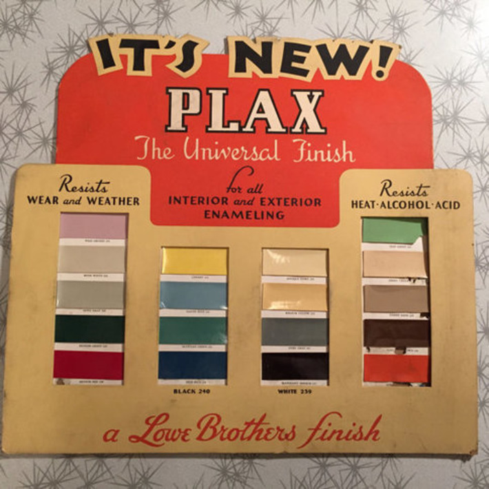 Vintage Store Display 1950s Advertisement - Plax Universal Finish - Lowe Brothers Paint - Ohio Vintage Sign - Paper Ephemera | Antiques & Vintage Collectibles | Scoop.it