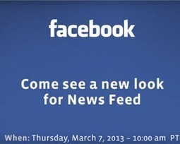 Facebook mostrará el nuevo feed de noticias el 7 de Marzo | Utilización de Twitter la Educación | Scoop.it