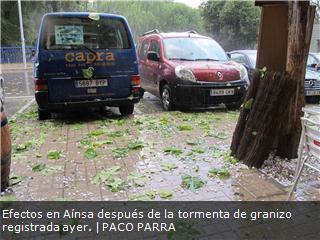 Una tormenta fuerte de pedrisco ocasiona daños en vehículos en Aínsa | Vallées d'Aure & Louron - Pyrénées | Scoop.it