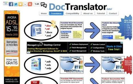 DocTranslator: herramienta online gratuita para traducir documentos y archivos, sin límite de tamaño | @Tecnoedumx | Scoop.it
