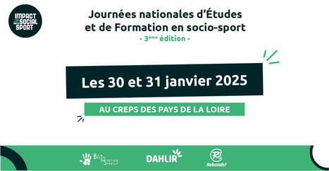 SAVE THE DATE : Le retour des Journ&eacute;es d'&Eacute;tude et de Formation en Socio-Sport | Sport & Cit&eacute;s | Scoop.it