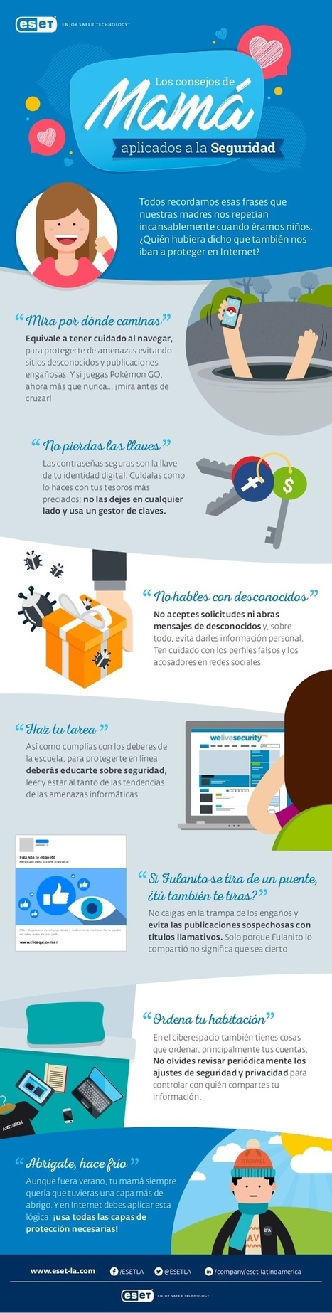 Los consejos de Mamá aplicados a la seguridad #infografia #infographic | TECNOLOGÍA_aal66 | Scoop.it