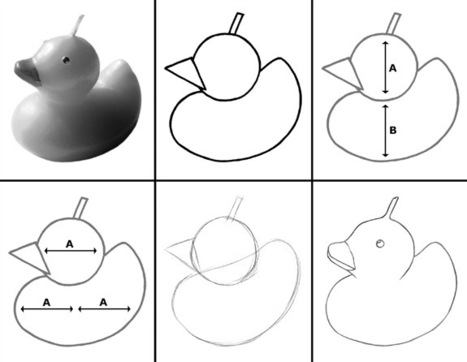 Shapes of a Duck Drawing Tutorial | Drawing and Painting Tutorials | Scoop.it