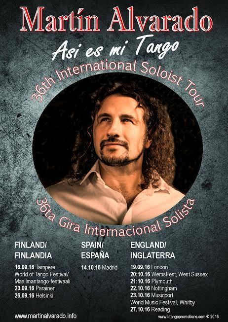 Martín Alvarado: 36ª Gira Internacional | Mundo Tanguero | Scoop.it