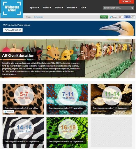 Tops! ARKive (wildlife) Education #scichat #edchat | Education Matters - (tech and non-tech) | Scoop.it