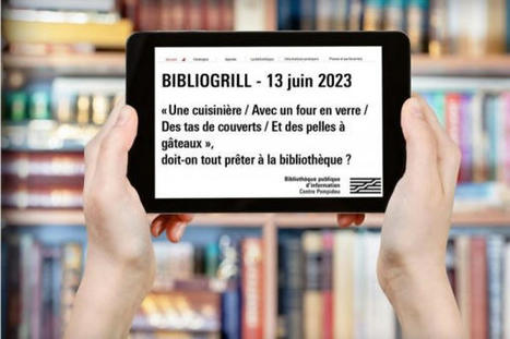 Bibliogrill : Une cuisinière / Avec un four en verre / Des tas de couverts / Et des pelles à gâteaux ! Doit-on tout prêter à la Bibliothèque ? - 13 juin 2023 | L'actualité des médiathèques | Scoop.it