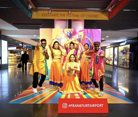Connecting with passengers from India: Frankfurt Airport celebrates Festival of Colors | Indian Travellers | Scoop.it