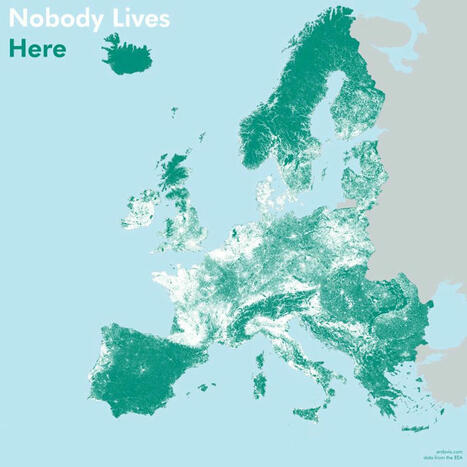 #europe #carte #map #population #nature #vivant | Maxime Blondeau | 99 commentaires | Notebook or My Personal Learning Network | Scoop.it