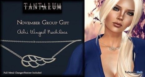 Adri Winged Necklace Group Gift by Tantalum | Teleport Hub - Second Life Freebies | Teleport Hub | Scoop.it