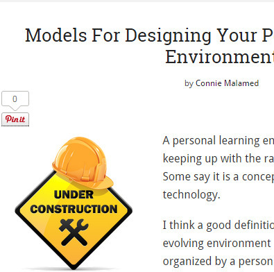 Models For Designing Your Personal Learning Environment | Professional Learning Design | Scoop.it