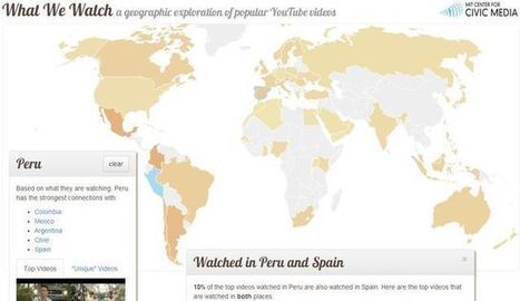 What We Watch, mapa con los vídeos de YouTube populares en cada país | Las TIC en la Educación | Scoop.it