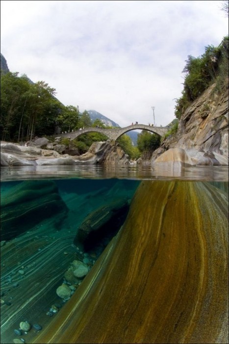 Photographer Captures Beauty of Crystal Clear Swiss River from 50 Feet Deep | Strange days indeed... | Scoop.it