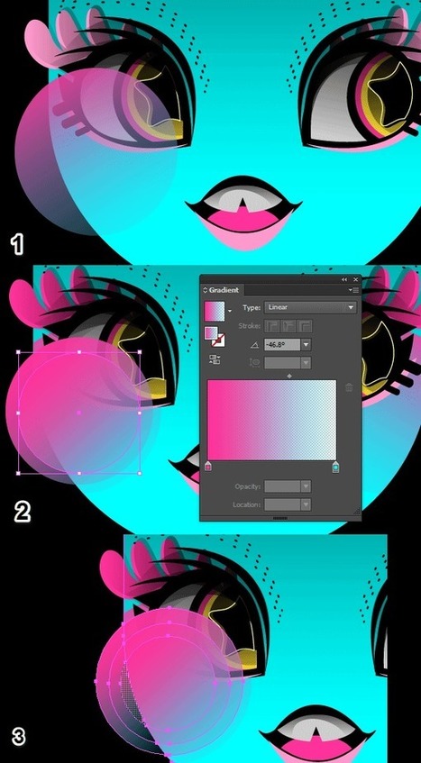 How to Create a Neon, Stylized, 60′s Inspired Portrait in Illustrator | Vectortuts+ | Drawing and Painting Tutorials | Scoop.it