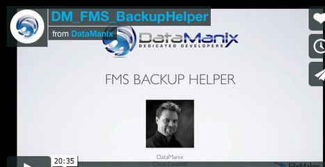 FMS BackupHelper | The Brain Basket - FileMaker | Learning Claris FileMaker | Scoop.it