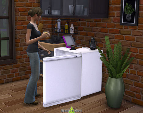 Sims 2 University Mini-fridge for Sims 4 << Around the Sims 4 | Les Sims | Scoop.it
