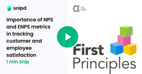 Importance of NPS and ENPS metrics in tracking customer and employee satisfaction | 1min snip from First Principles | Retain Top Talent | Scoop.it