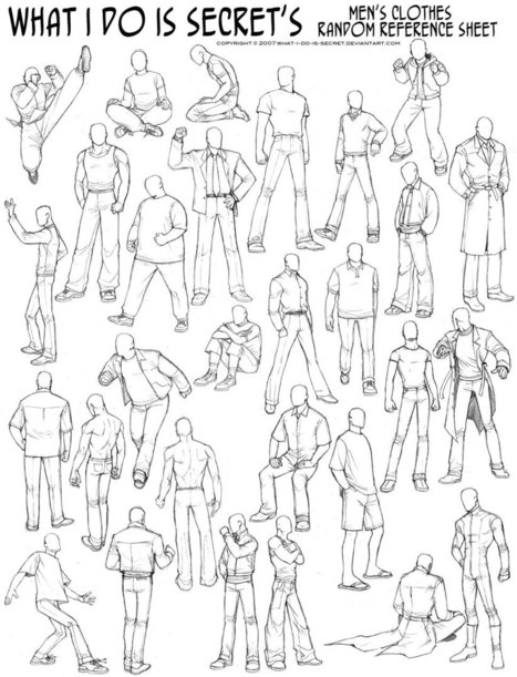 Reference: Men's clothing | Drawing References and Resources | Scoop.it