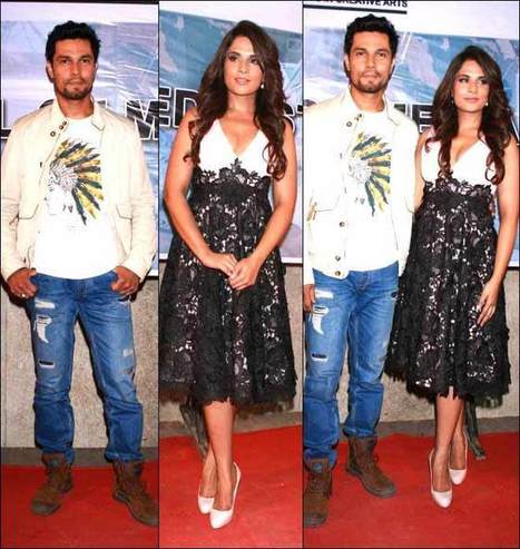 Richa Chadha And Randeep Hooda Looked Enchanting In Pink And Cream Hues | Celebrity Fashion Trends | Scoop.it