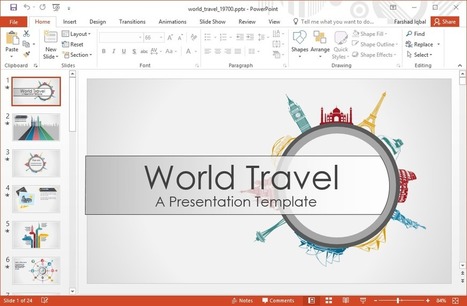 Animated World Travel PowerPoint Template | PowerPoint presentations and PPT templates | Scoop.it