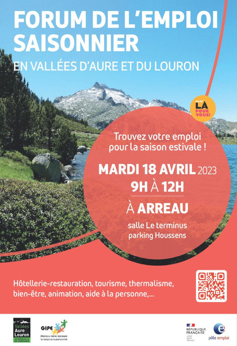 Forum de l'Emploi Saisonnier à Arreau le 18 avril | Vallées d'Aure & Louron - Pyrénées | Scoop.it