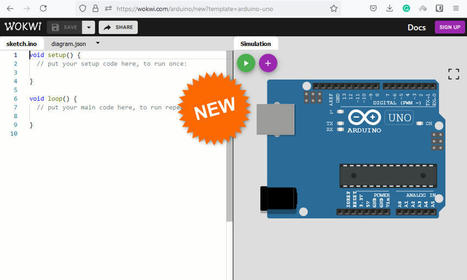 Online Arduino Simulator - 2022 - Blink an LED project- How to use Wokwi Arduino Simulator | tecno4 | Scoop.it