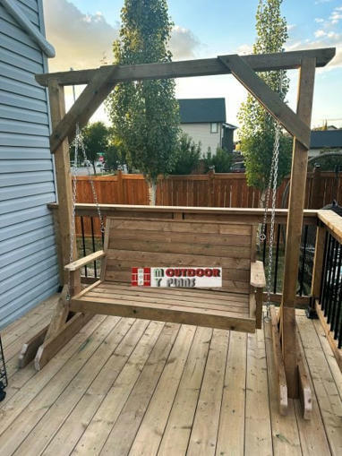 DIY Outdoor Bench with Swing Stand | MyOutdoorPlans | Furniture Plans | Scoop.it