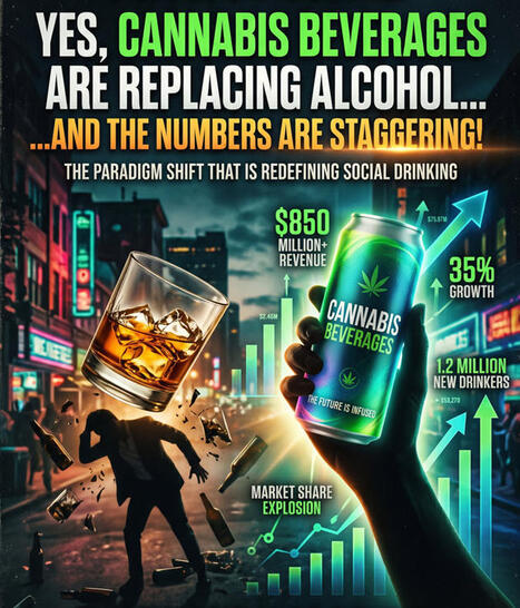 Yes, Cannabis Beverages are Replacing Alcohol...and the Numbers are Staggering! | Cannabis.Net | Scoop.it