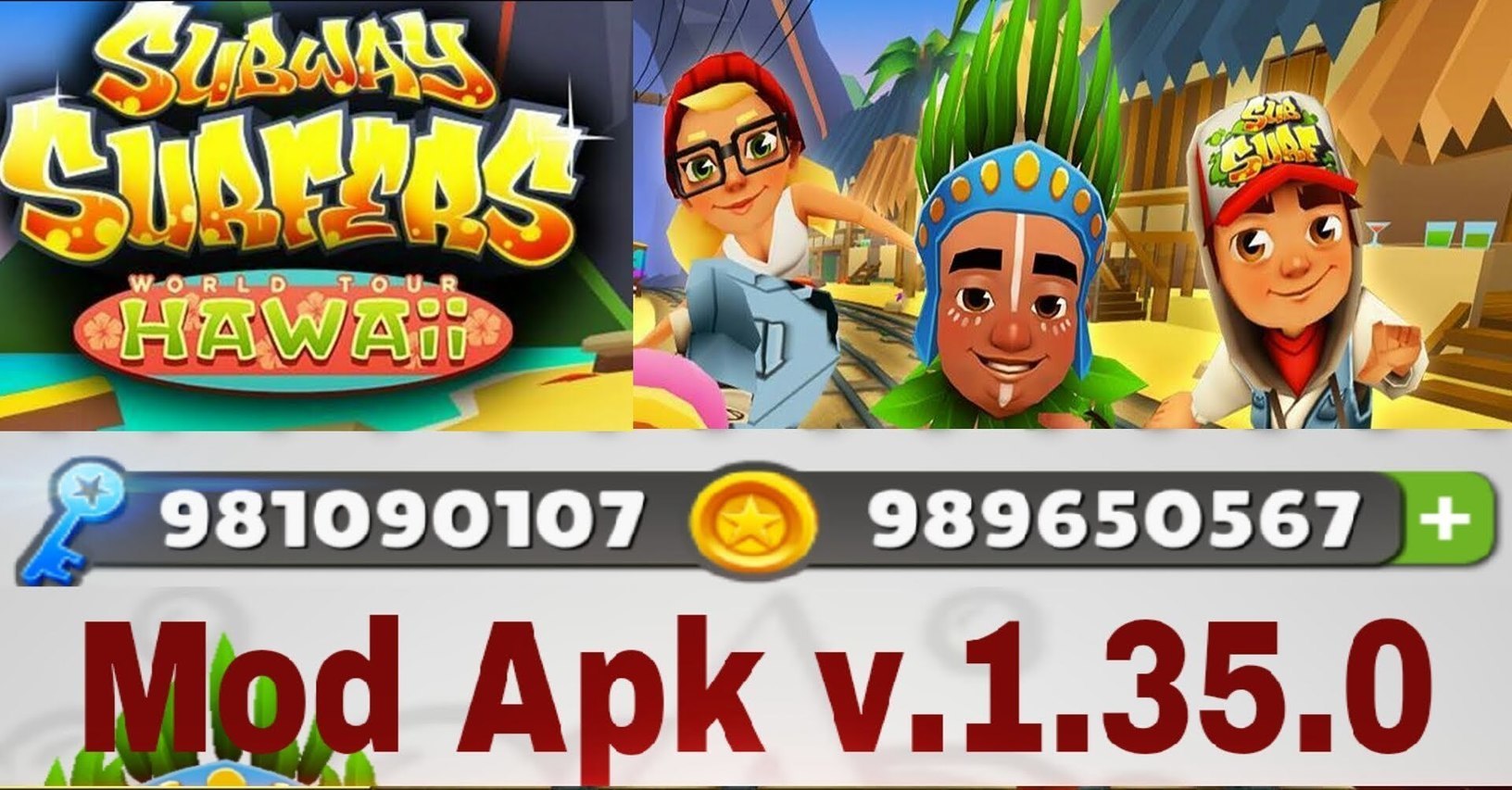 Subway Surfers Mod Apk Unlimited Score Latest - roblox mod apk december 2017