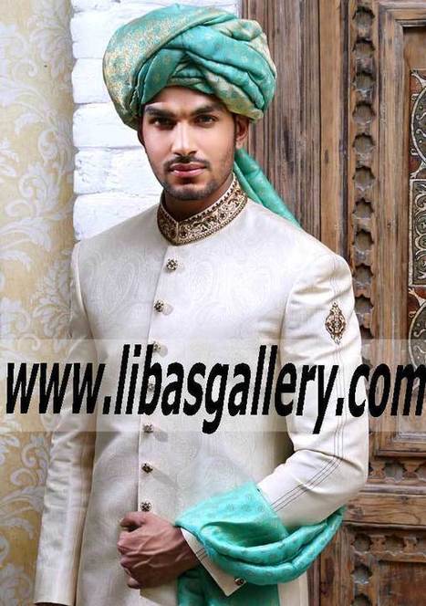 amir adnan groom sherwani