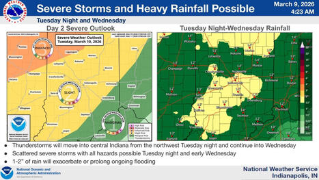 NWS: Severe Storms Expected in Indiana Tuesday Night - WIBC | Operation Deimos | Scoop.it