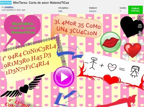 Rúbrica de valoración para póster digital de la MiniTAREA: Carta de amor matemática | MATEmatikaSI | Scoop.it
