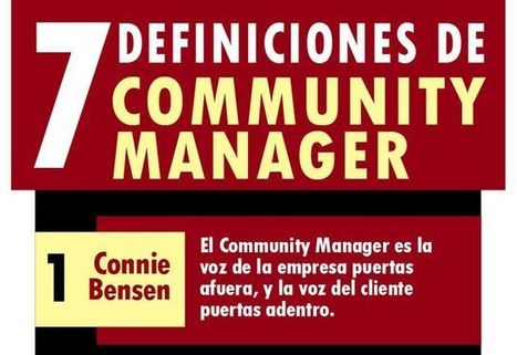 Una infografía con siete definiciones para el Community Manager | Utilización de Twitter la Educación | Scoop.it