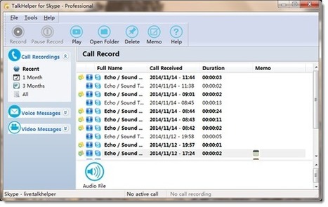 TalkHelper : Free software to record Skype video calls | Le Top des Applications Web et Logiciels Gratuits | Scoop.it
