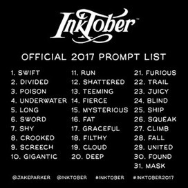 The Inktober Challenge Quinn Rollins @jedikermit | Scriveners' Trappings | Scoop.it